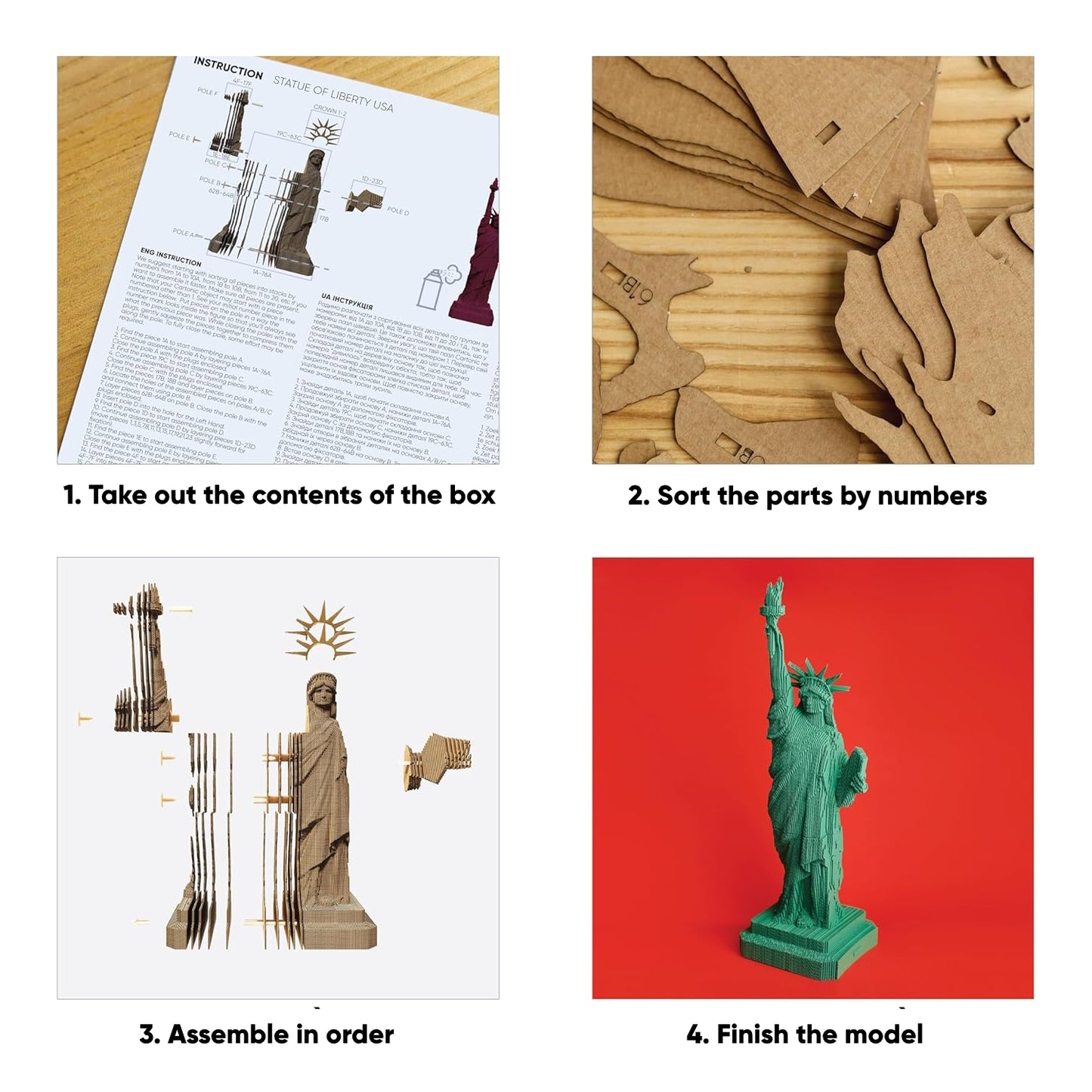 STATUE OF LIBERTY USA Cartonic 3D Puzzle