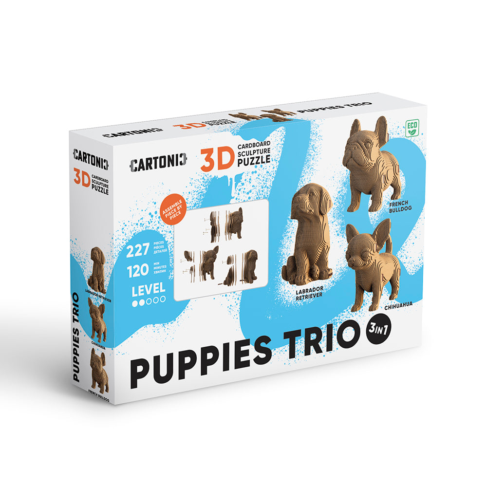 PUPPIES TRIO  Cartonic 3D Puzzle