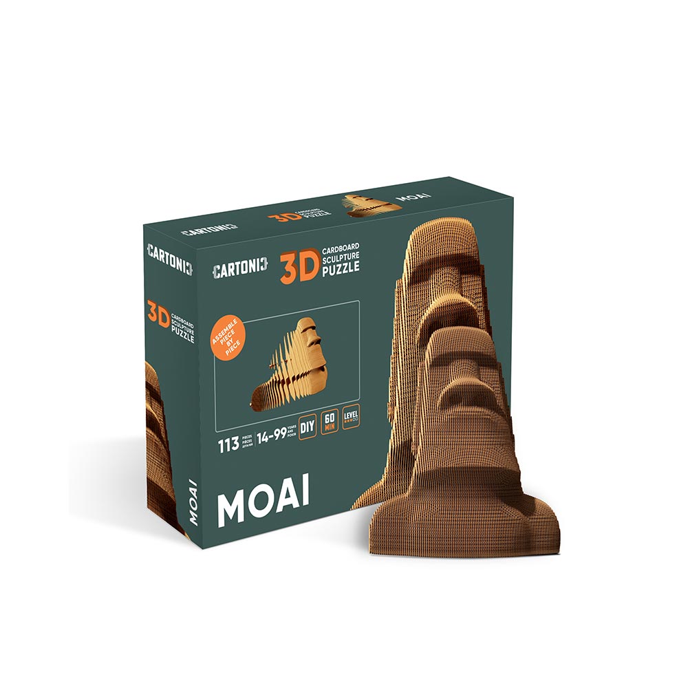 MOAI from Easter Island Cartonic 3D Puzzle