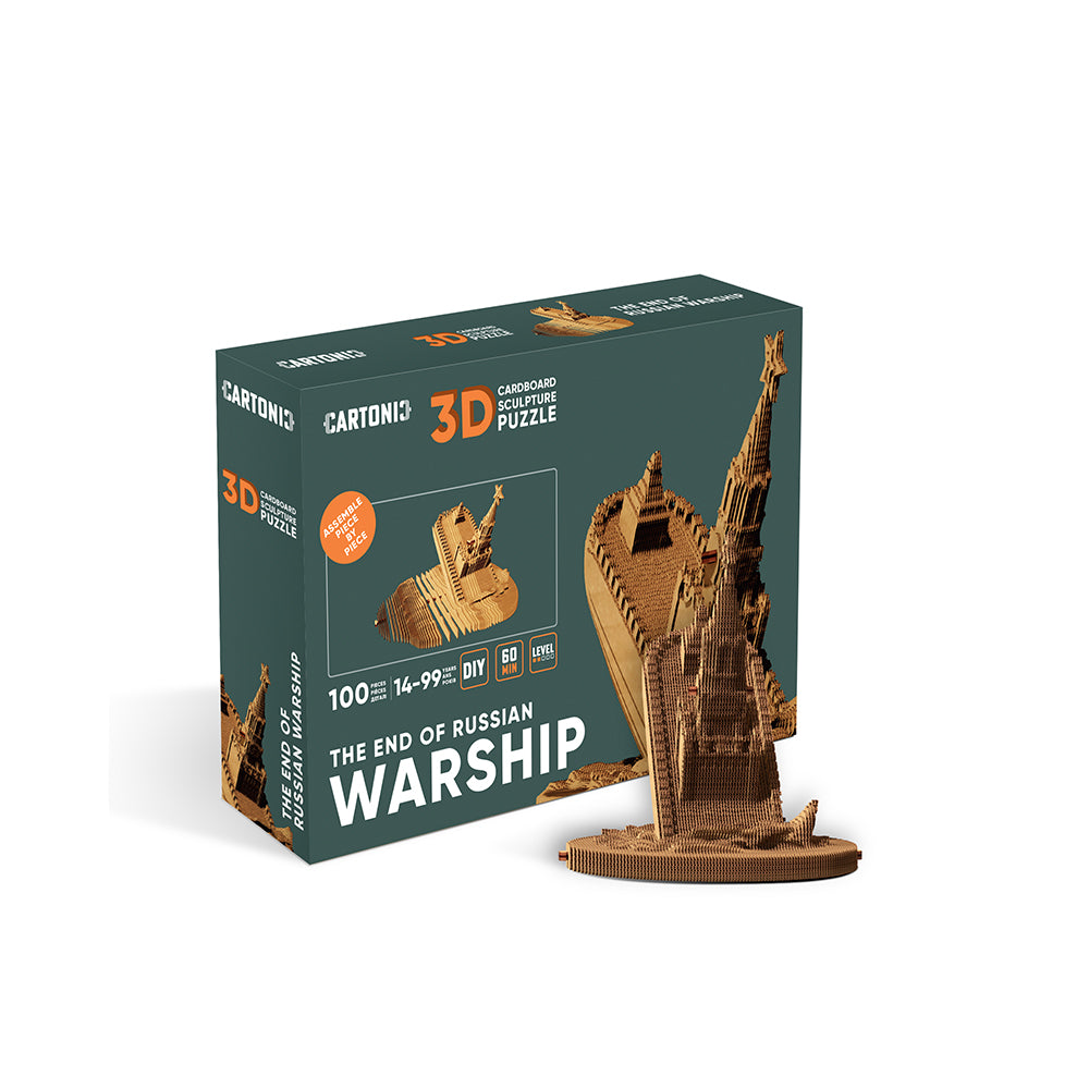 THE END OF RUSSIAN WARSHIP Cartonic 3D Puzzle