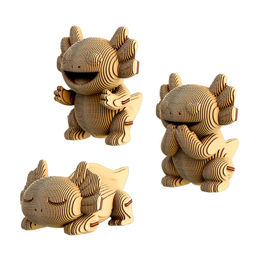 AXOLOTLS TRIO Cartonic 3D Puzzle
