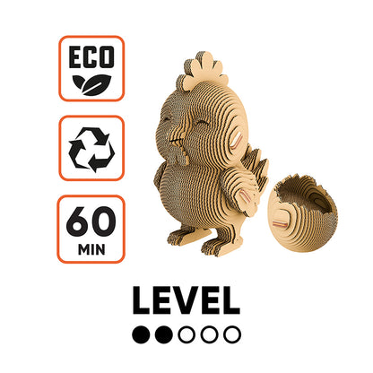 CHICK Cartonic Collectible 3D Puzzle