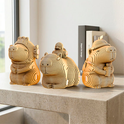 CAPYBARA TRIO Cartonic 3D Puzzle