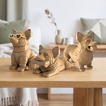 CORGIS TRIO Cartonic 3D Puzzle