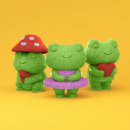 FROGGY TRIO  Cartonic 3D Puzzle