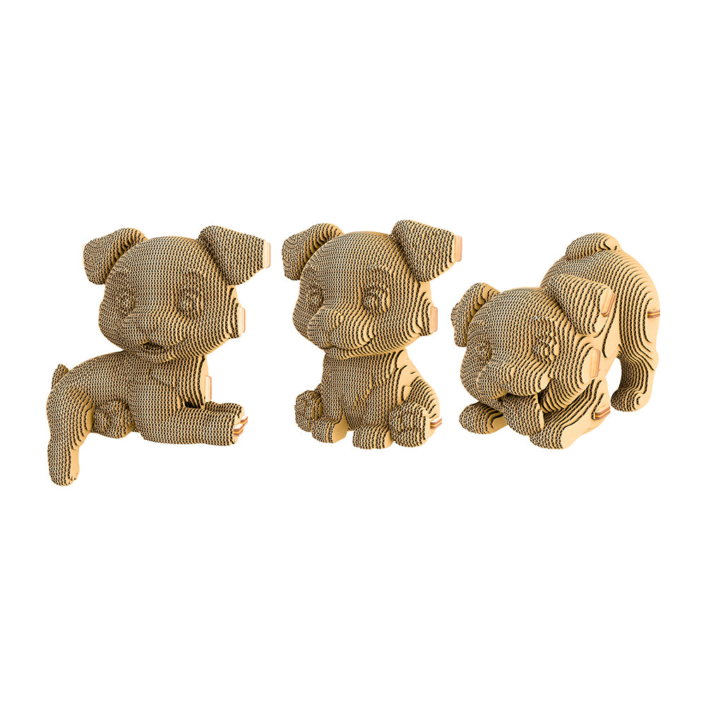 HAPPY PUPPIES TRIO Cartonic 3D Puzzle