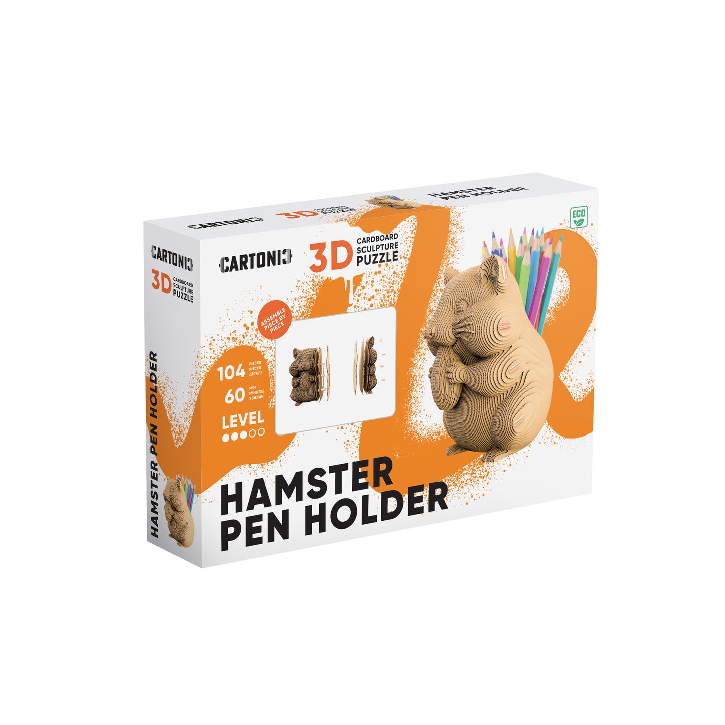 HAMSTER PEN HOLDER Cartonic 3D Puzzle