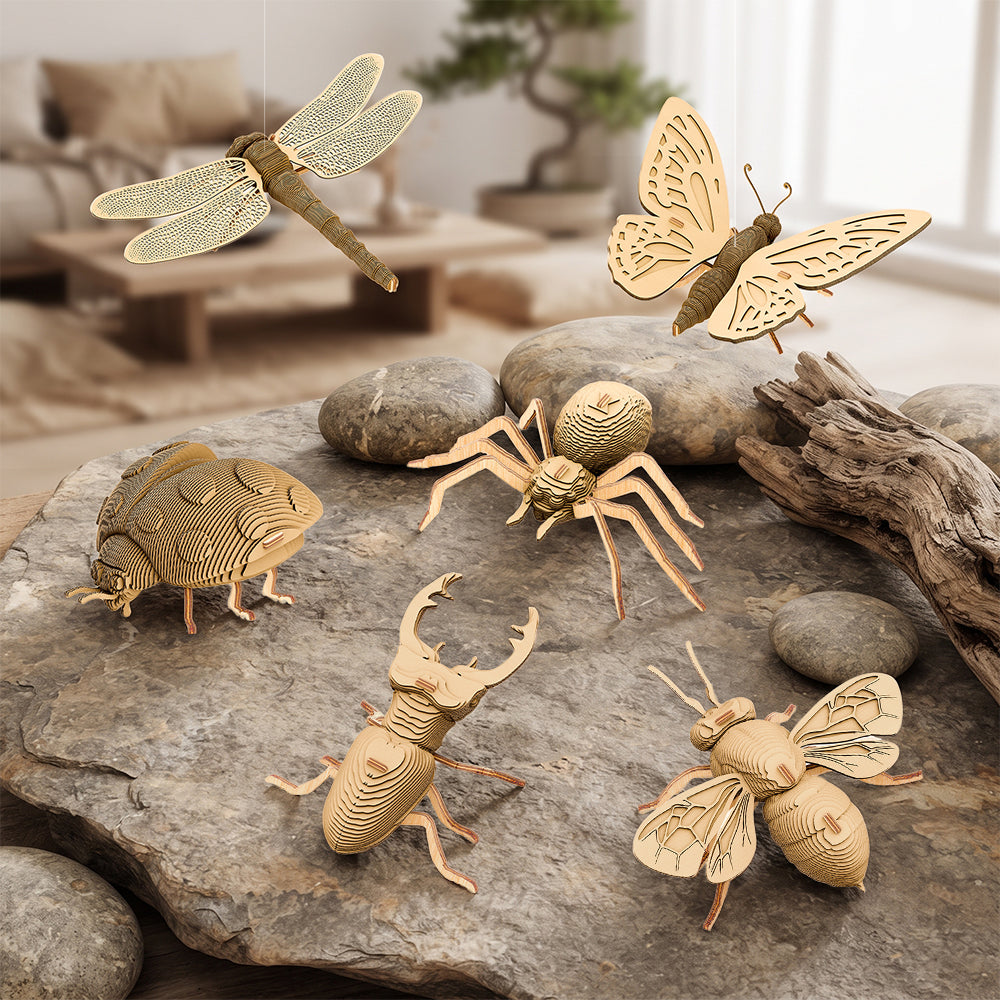 STAG BEETLE Cartonic Collectible 3D Puzzle
