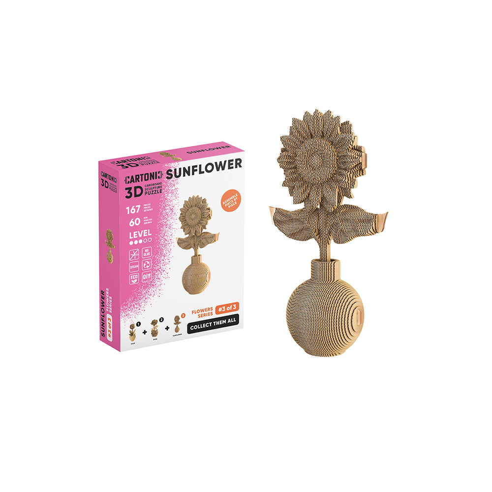 SUNFLOWER Cartonic Collectible 3D Puzzle