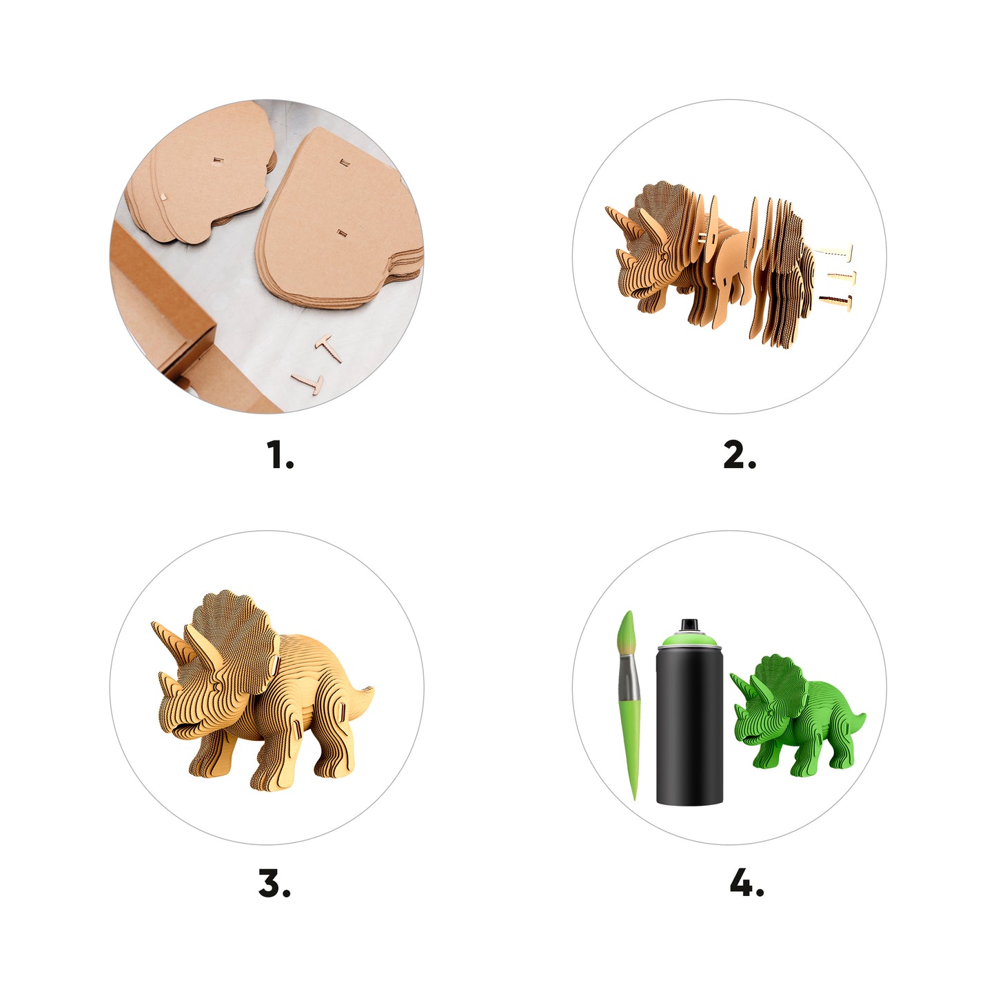 TRICERATOPS Cartonic 3D Puzzle