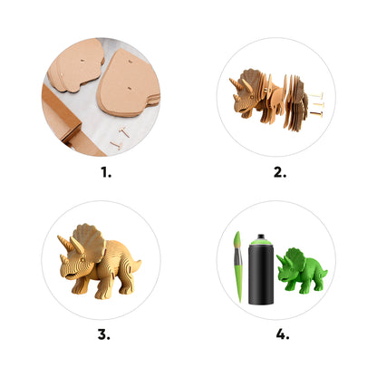 TRICERATOPS Cartonic 3D Puzzle