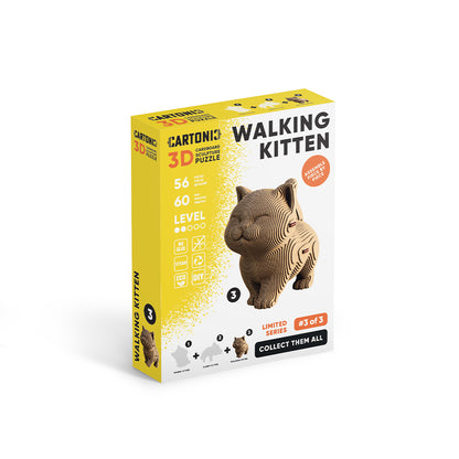 WALKING KITTEN Cartonic 3D Puzzle