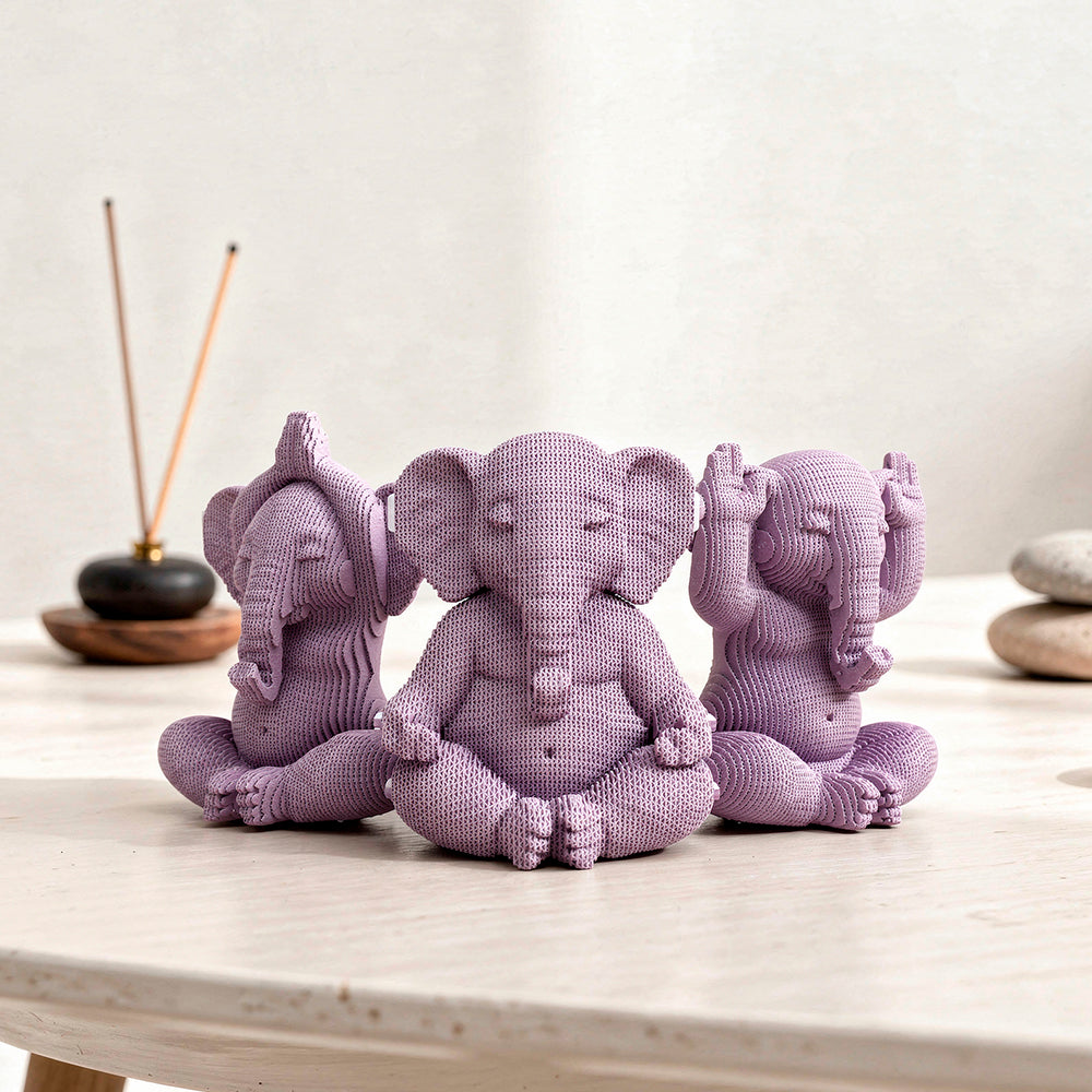 ZEN ELEPHANTS TRIO Cartonic 3D Puzzle