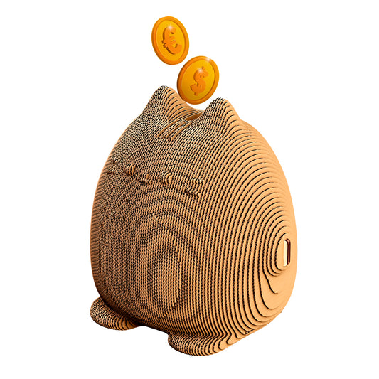 CUTE CAT MONEY BANK Cartonic 3D Puzzle